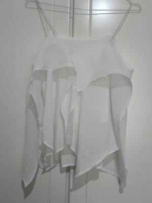 Shein white top new, size large with smaller fit