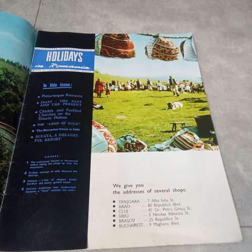 Holidays in Romania travel guide used, 1960s edition