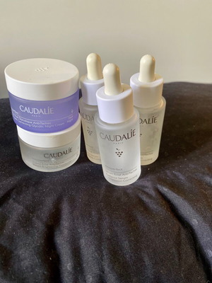 Caudalie bottles used, pack of 5 empty containers