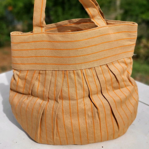Maya fabric shoulder bag handmade, lightly used