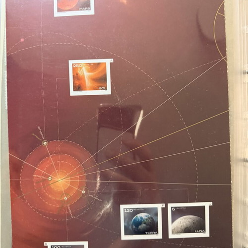 Swiss Stamps Solar System 2025 new, complete set