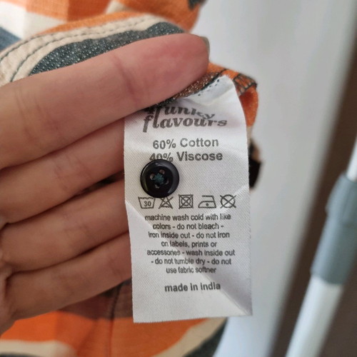 4funkyflavours βαμβακερό πουκάμισο σαν καινούργιο, πολύχρωμο, μεγέθη M και L