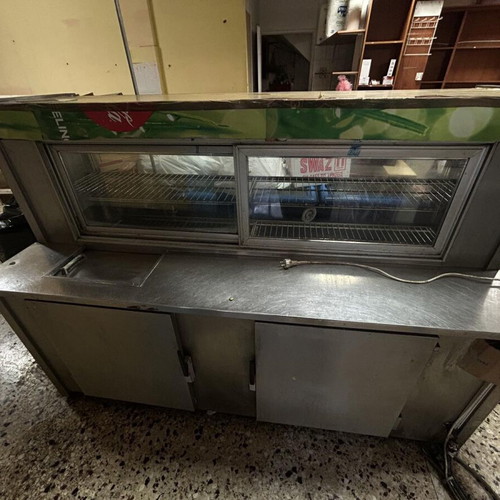 Refrigerated Display Case for Cheese and Cold Cuts like new, inox
