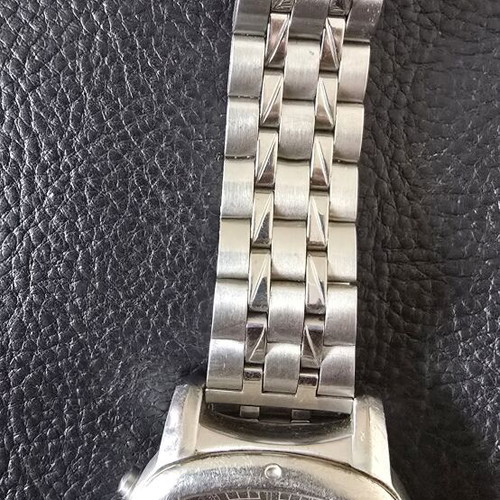 Fossil men's watch like new, silver, dual time, water resistant