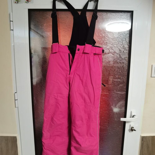 High Experience children's ski pants, size 128, bright cyclamen