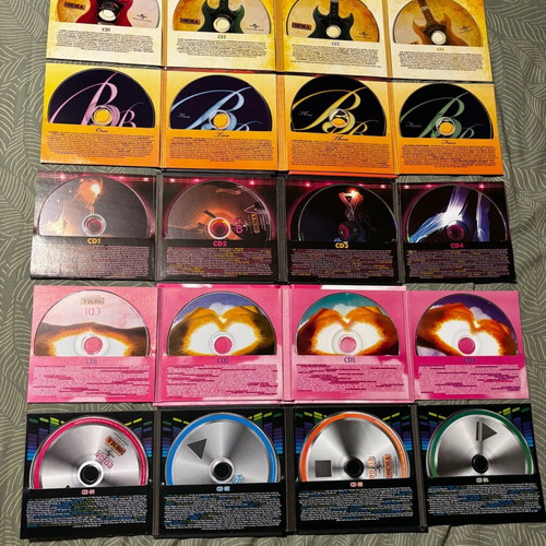 Collection of 14 CDs like new, 2000s decade with 80s, rock, dance hits
