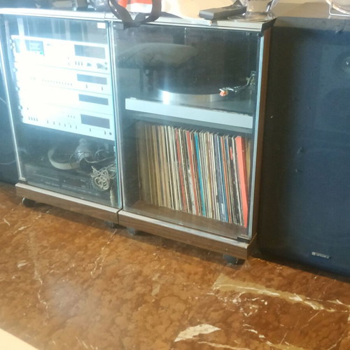 Optonica Sharp sound system like new with furniture and remote