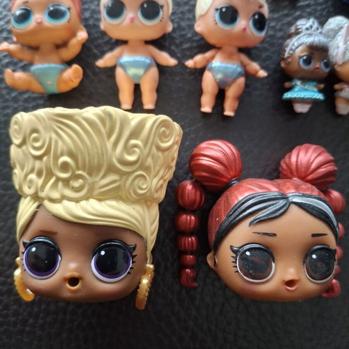 LOL Dolls collection used, mini and larger heads