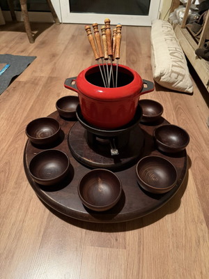 Fondue μαντεμένιο vintage μεταχειρισμένο, εξαιρετικής ποιότητας