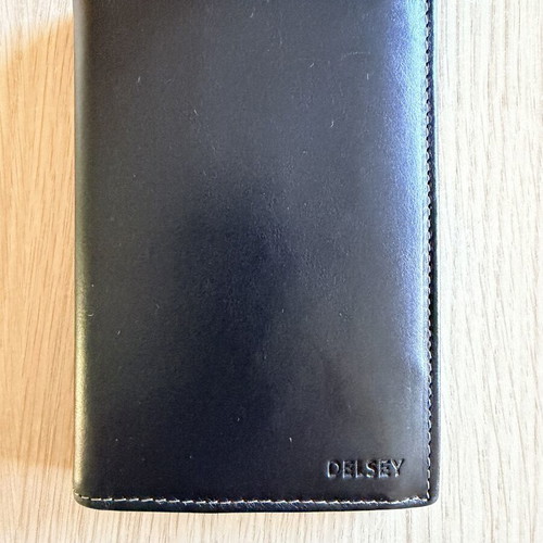 Delsey leather wallet multiple compartments new, brown