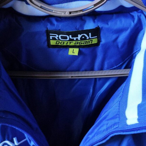 Royal delivery jacket blue - white large new with tags