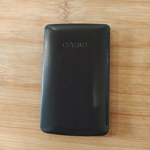 Casio calculator with cover used, vintage 90s