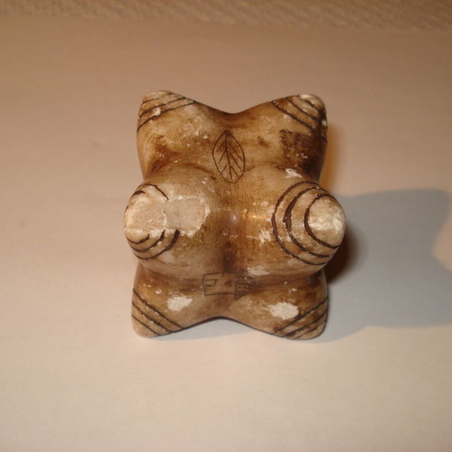 Chumpi carved natural stone from Peru used for important ceremonies