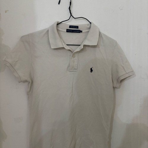 Ralph Lauren White-Light Grey T-Shirt Like New, Size M