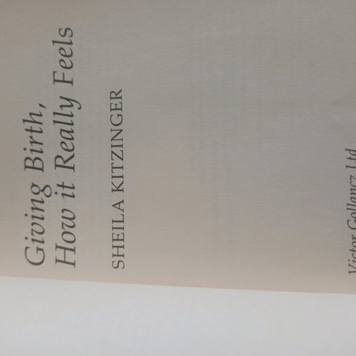 Giving Birth by Sheila Kitzinger English book like new
