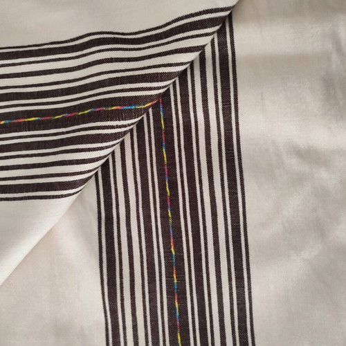 Woven blanket used, traditional loom, 180x240 cm