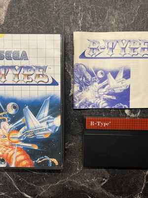 Sega Master System R-Type game used, complete with manual