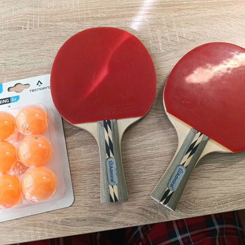 Admiral rackets and Technopro 40mm balls new