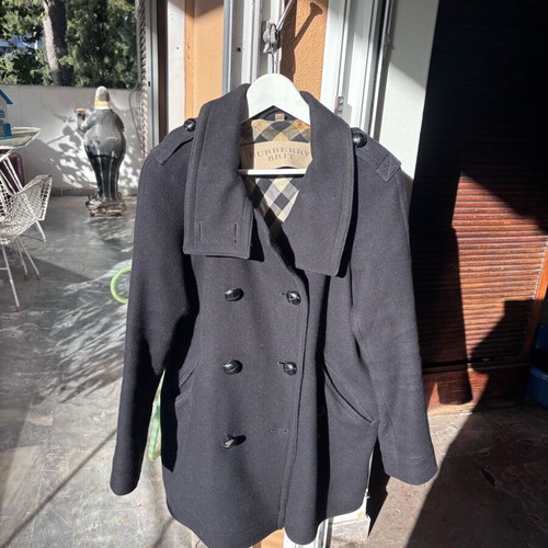Burberry coat used, size M, blue
