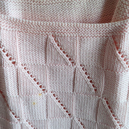Vintage 80s Pink Cotton Knit Top Medium like new