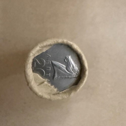 Coin rolls 20 lepta 1978 like new, 2 pieces