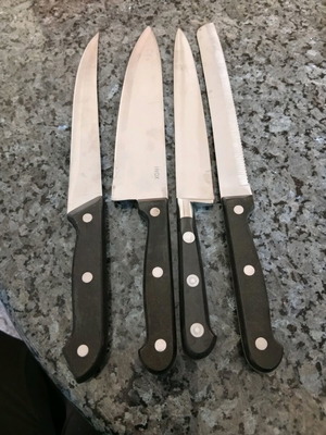 Kitchen knives stainless steel like new