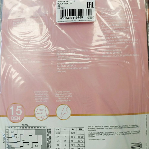 Golden Lady 15D No XL women's tights, four new