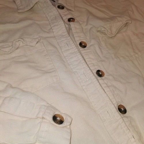 Pink Woman thin corduroy shirt S/M like new, yellow