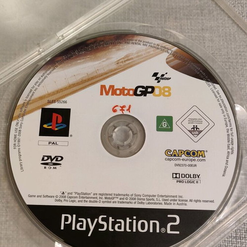 Moto GP 08 PS2 used in very good condition