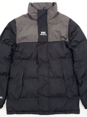 Helly Hansen Yu Puffer jacket used, reversible, men's size S, gray and black