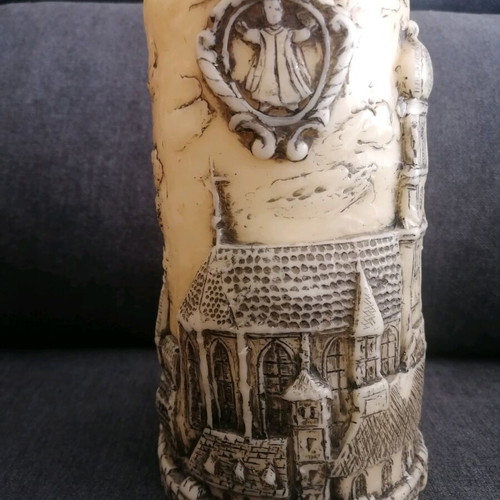 Handmade sculpted candle used with Munich Cathedral of the Virgin Mary