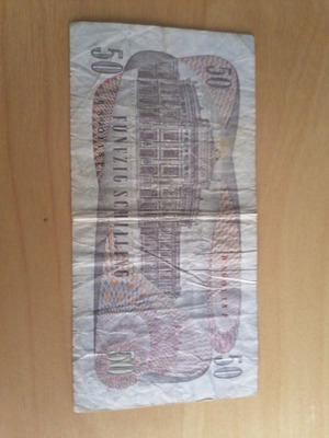 Austrian schilling used 50, 1970