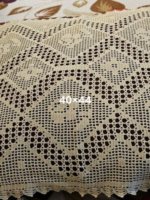 Handmade crochet napkins like new