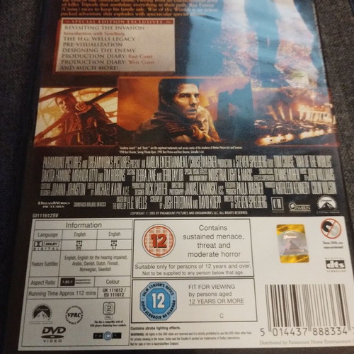War of the Worlds 2-Disc Special Edition DVD like new