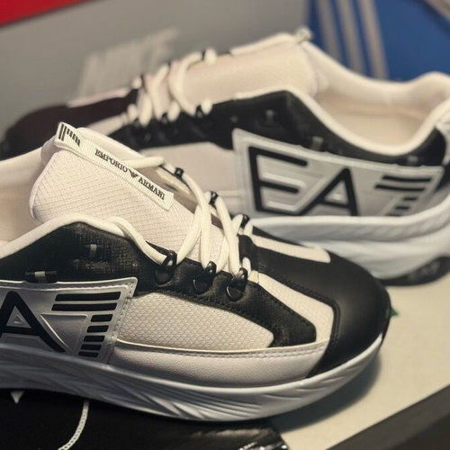 Emporio Armani shoes for men new, casual, black and white