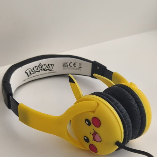 Pokemon Pikachu headphones like new, wired, kids 3-7 years