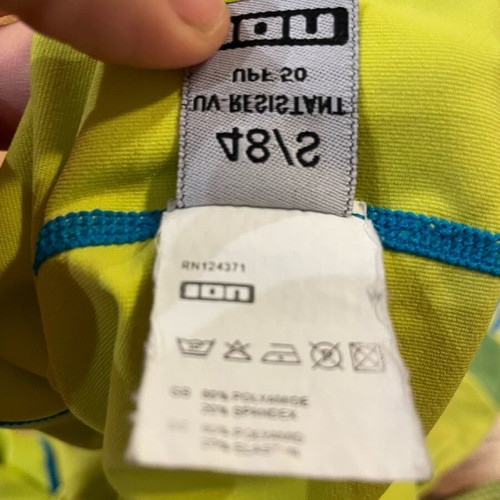 Ion water sports shirt used, size S, yellow