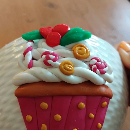 Bowl with polymer clay like new