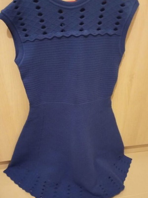Ted Baker knitted dress, blue, size S