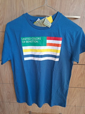 Benetton T-shirt new for 10-11 years, blue