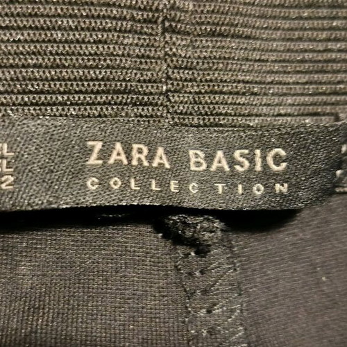 Zara women's leggings black with pearls on side, new, size XL
