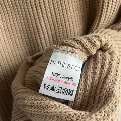 In The Style beige sweater new, women's size M