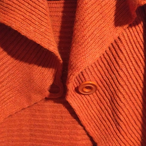 Wool cardigan like new, red, size M
