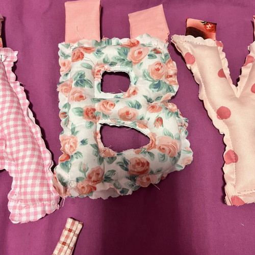 Handmade banner for room decoration or baptism theme