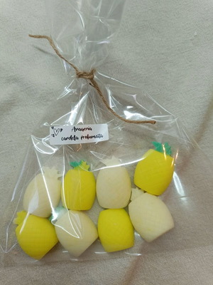 Handmade wax melts pineapple scent, pack 40g/8 pcs
