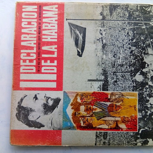Gramophone records used, two pieces, speeches of Fidel Castro in Cuba