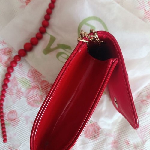 Verde red crossbody bag new with two straps