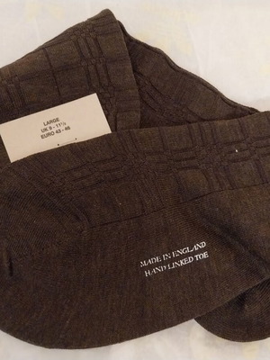 Burberry men's socks brown new, size 43-46