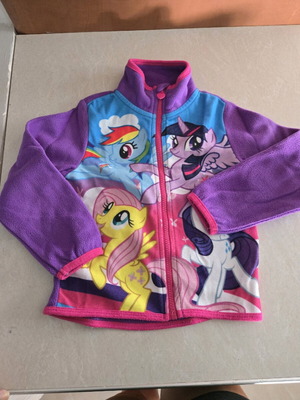 Fleece jacket with zipper like new, no3/4 (98/104)