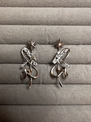 925 Sterling Silver Interchangeable Earrings with Removable Jacket new